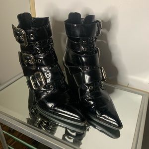 Jeffrey Campbell buckle up bootie